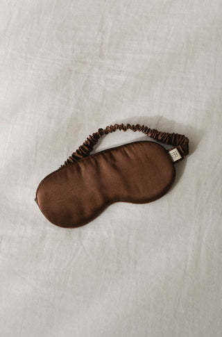 cocoa silk eye mask