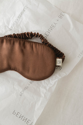 cocoa silk eye mask