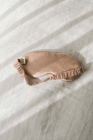 rose silk eye mask