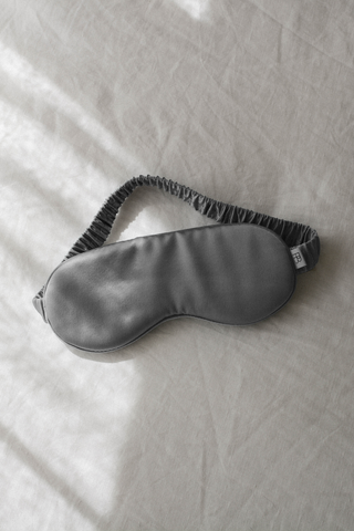 Charcoal silk eye mask