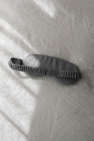 Charcoal silk eye mask