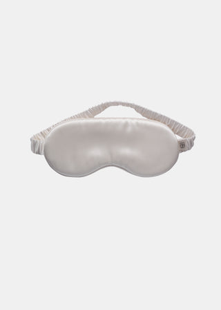 ivory silk eye mask