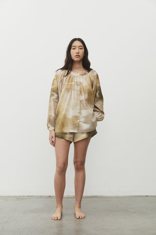 azalea organic cotton voile blouse + short set
