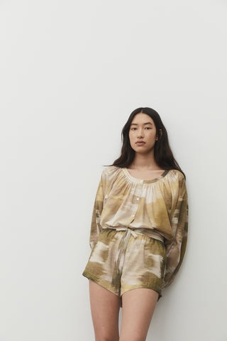 azalea organic cotton voile blouse + short set